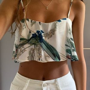 floral flowy tank